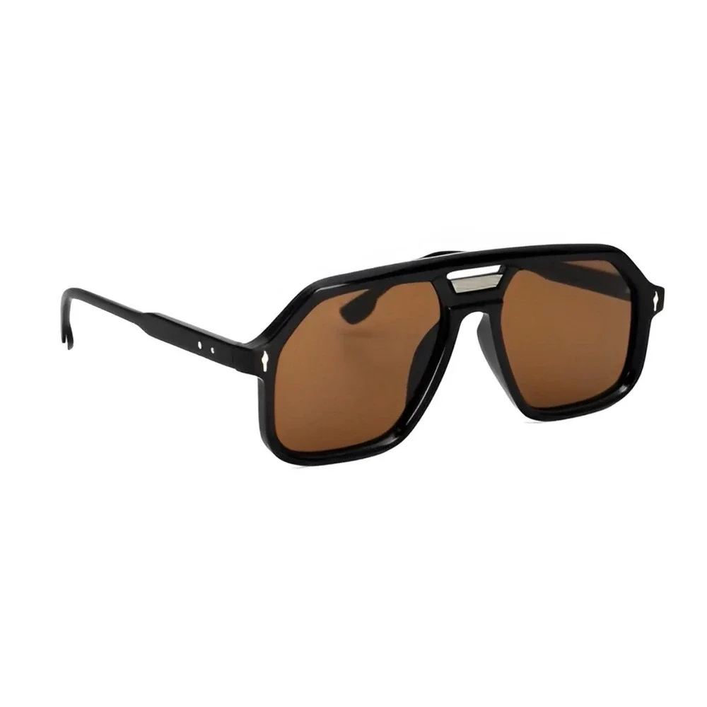 Street Sunglasses Dark Brown Lens HipHop Cholo Shades Men Elegant Classy Eyewear
